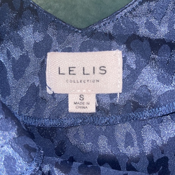 Le lis blue leopard print tank top size small - Picture 3 of 3